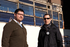 Louis Flores and Donny Moss use the Internet and street protests to challenge City Council Speaker Christine Quinn. | DUNCAN OSBORNE