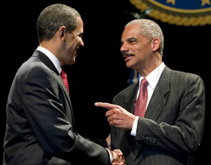 President Barack Obama and Attorney General Eric Holder.