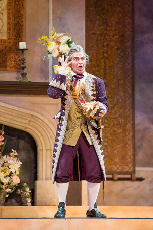 Stefano de Peppo's facial expressions in “A King for a Day” were worthy of a Molière comedy. | ROD MILLINGTON/ SARASOTA OPERA 