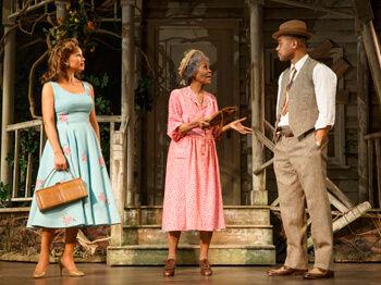 Vanessa Williams, Cicely Tyson, and Cuba Gooding, Jr. in Horton Foote’s “The Trip to Bountiful.”  | JOAN MARCUS 