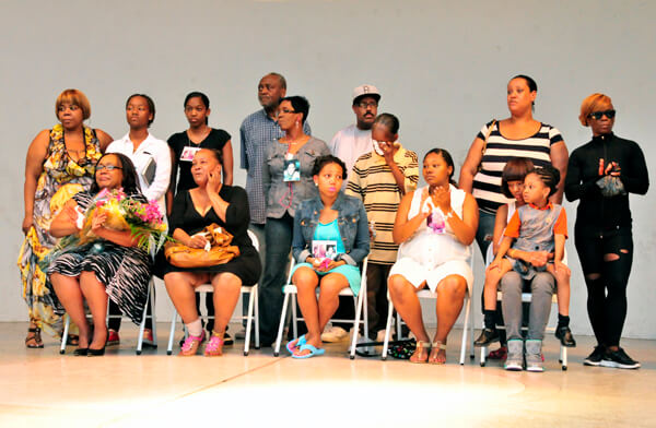 The family and close friends of Islan Nettles at an August 28 in her memory. | DONNA ACETO