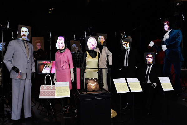 The “Hollywood Costume” exhibition curated by Deborah Nadoolman Landis feature the clothes worn by 130 iconic film characters including the Blues Brothers John Belushi and Dan Aykroyd, costumed by Landis herself. | VICTORIA & ALBERT MUSUEM, LONDON 