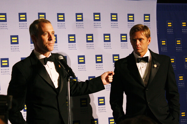 Upstate Congressman Sean Patrick Maloney and his longtime partner and fiancée Randy Florke. | MICHAEL SHIREY 