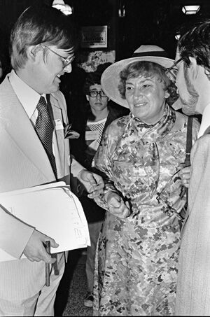 Doug Ireland with Bella Abzug, whose US House and Senate campaigns he managed. | COURTESY: DIANA MARA HENRY 
