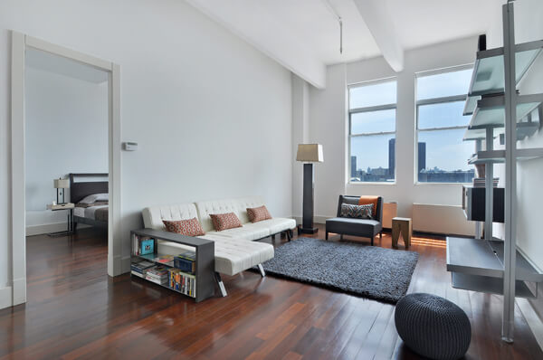 A one-bedroom condo at 60 Broadway offered by the Corcoran Group. | THE CORCORAN GROUP