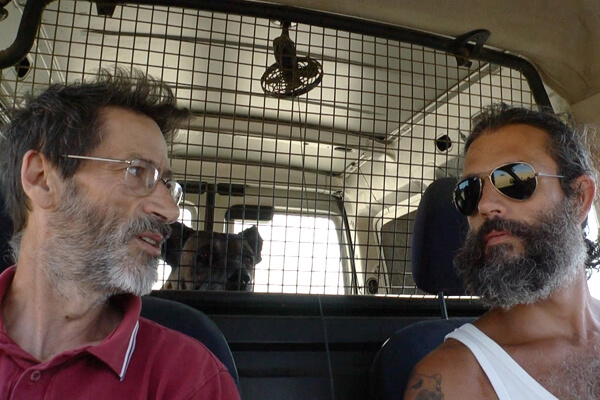 Joaquim Pinto and his husband, Nuno Leonel, in Pinto’s autobiographical documentary “What Now? Remind Me.” | THE CINEMA GUILD