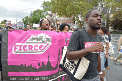 Members of FIERCE marching in Staten Island. | DONNA ACETO 