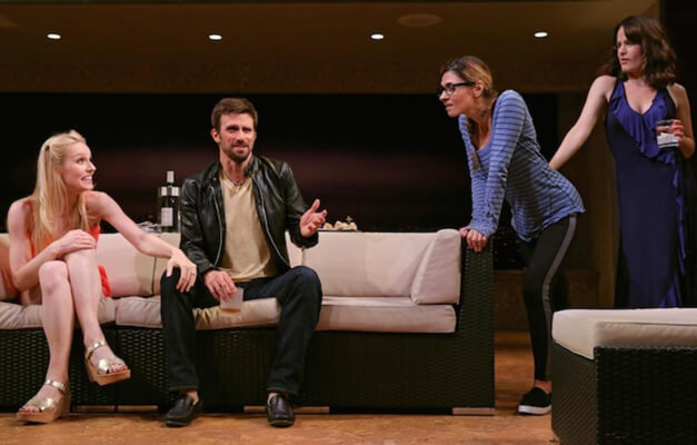 Gia Crovatin, Fred Weller, Callie Thorne and Elizabeth Reaser in a scene from Neil LaBute's "The Money Shot" at MCC Theater. | JOAN MARCUS