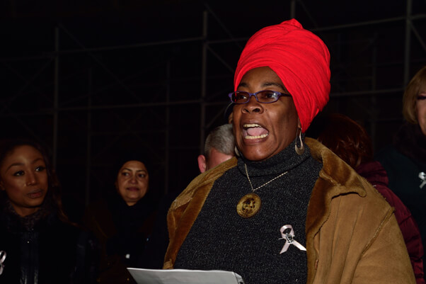 Phoenix Nastasha Russell of Make the Road New York. | DONNA ACETO