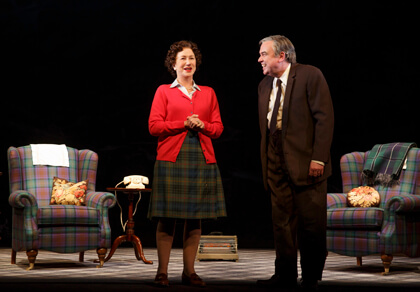 Helen Mirren and Richard McCabe in Peter Morgan’s “The Audience,” directed by Stephen Daldry. | JOAN MARCUS