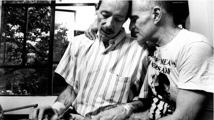 Vito Russo and Larry Kramer. | HAB.HRSA.GOV/ US DEPARTMENT OF HEALTH AND HUMAN SERVICES 