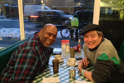 Keith Price and I at the Hudson Diner. | DAVID NOH