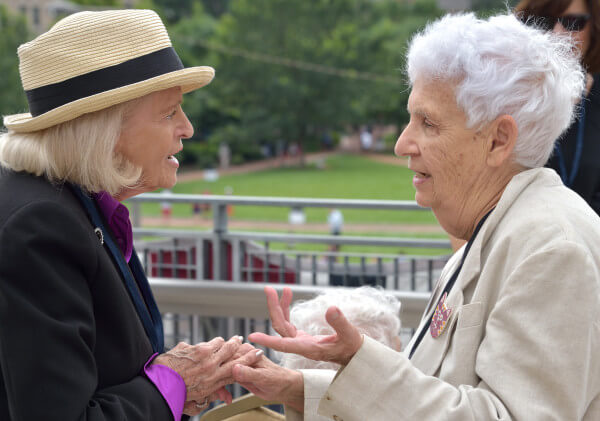 Edie Windsor with Annual Reminder veteran Ada Bello. |DONNA ACETO