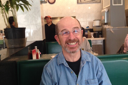 Everett Quinton at the Hudson Diner. | DAVID NOH