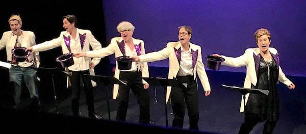 Deb Mathers, Dominique Dibbell, Babs Davy, Margaret Healey, and Lisa Kron. | JACKIE RUDIN