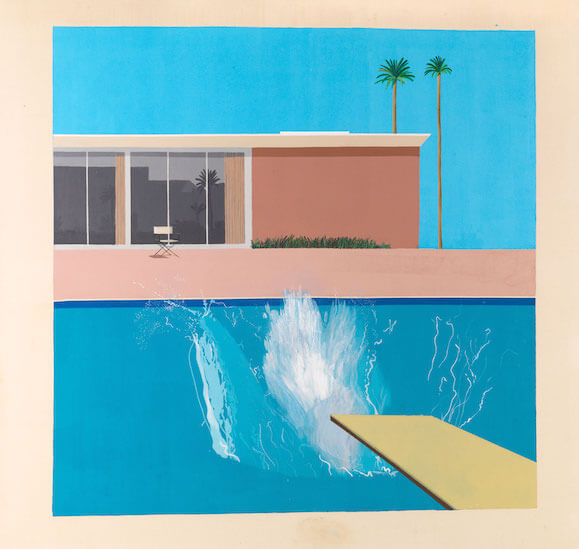 “A Bigger Splash” is the first image that comes to mind when filmmaker Randall Wright thinks of David Hockney. | DAVID HOCKNEY/ COURTESY: FILM MOVEMENT FILM