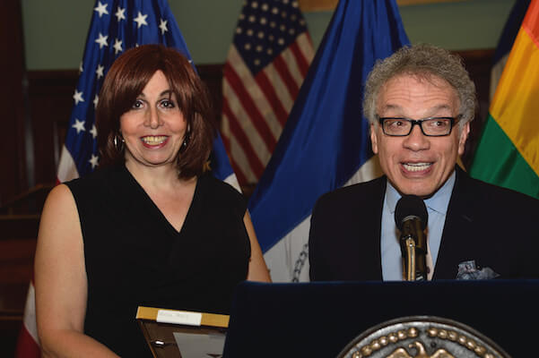 Melissa Sklarz with Bronx Councilmember Jimmy Vacca. | DONNA ACETO