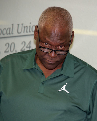 State Assemblymember Keith Wright, the Manhattan Democratic Party chief, at the emergency executive session called on September 7 to discuss Justice Doris Ling-Cohan's treatment by a party judicial screening panel. | DONNA ACETO