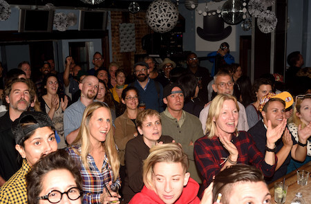 Out of the bars and onto the phones: A crowd gathered at Henrietta Hudson to watch this week’s presidential debate. Now let’s all hit the phones. | DONNA ACETO 