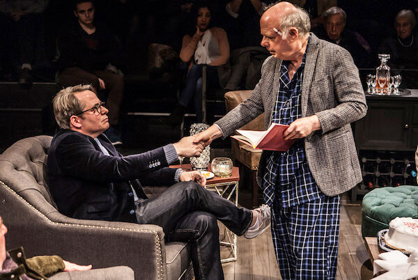 Matthew Broderick and Wallace Shawn in Shawn’s “Evening at the Talk House,” directed by of Scott Elliott, at the Pershing Square Signature Center through March 12. | MONIQUE CARBONI 