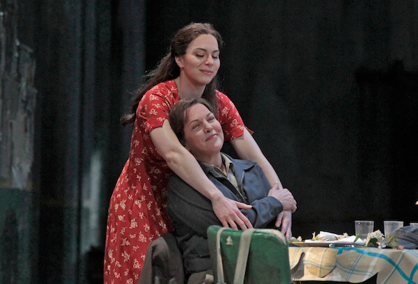 Hanna-Elizabeth Müller and Adrianne Pieczonka in Beethoven’s “Fidelio.” | KEN HOWARD/ METROPOLITAN OPERA