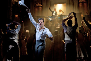 Ricky Martin in the revival of “Evita,” which closes on January 26. | RICHARD TERMINE