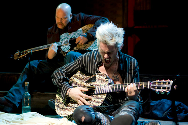 Vincent D’Onofrio and Ethan Hawke in “Clive,” Jonathan Marc Sherman’s adaptation of Bertolt Brecht’s “Baal.” | MONIQUE CARBONI 