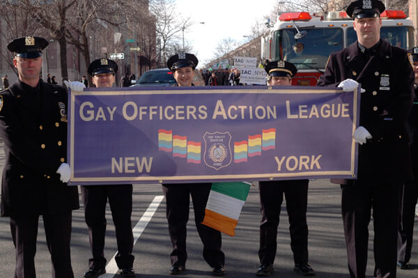 Members of the Gay Officers Action League show their colors. | GRCC