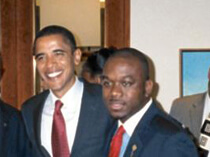 Marco Millian with President Barack Obama. | MARCOMCMILLIAN.COM