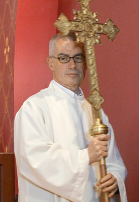 Former Governor Jim McGreevey got a master’s degree in divinity at General Theological Seminary, but has so far been unable to win ordination as a priest in the Episcopal Church. | HBO 