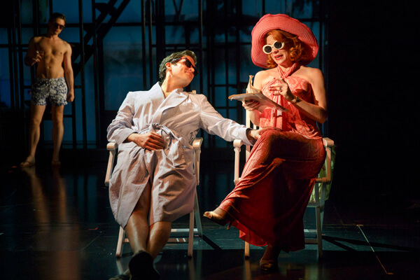 Justin Scott Brown, Steven Pasquale, and Kelly O’Hara in “Far From Heaven,” at Playwrights Horizon through July 7. | JOAN MARCUS 