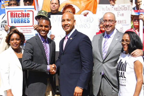 Ritchie Torres with Bronx Borough President Ruben Diaz, Jr. | TORRES 2013