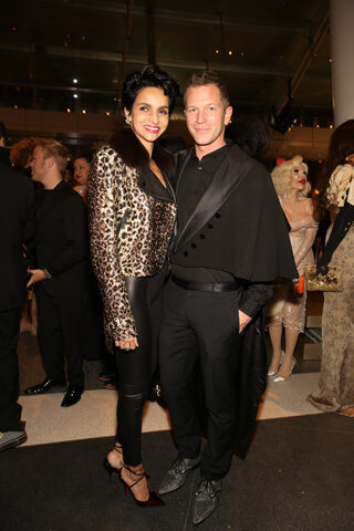 Farida Khelfa  and Thierry Maxime-Loriet. | ERIC WEISS/ BROOKLYN MUSEUM