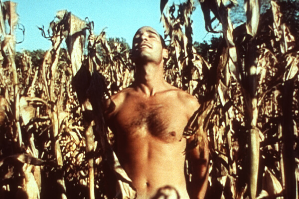 Jean-Marc Barr masturbates in a cornfield in his 2000 film “Too Much Flesh.” | JEAN-MARC BARR 