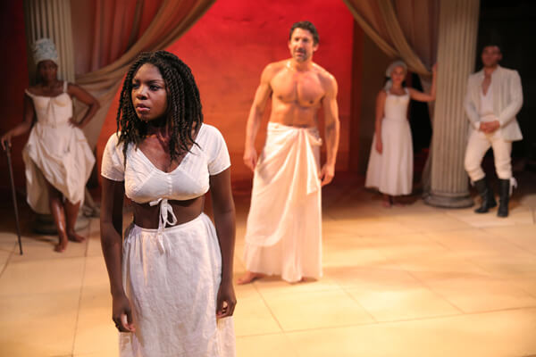 Joaquina Kalukango and Jonathan Cake in “Antony and Cleopatra.” | JOAN MARCUS 