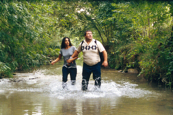 Hafsia Herzi and Ludovic Berthillot in Alain Guiraudie’s “The King of Escape.” | INSTITUT FRANÇAIS  