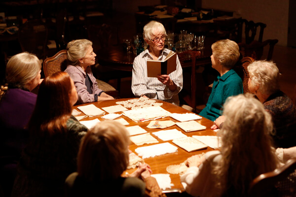 The cast of the Transport Group’s “I Remember Mama,” including Phyllis Somerville and Barbara Barrie. | CAROL ROSEGG 