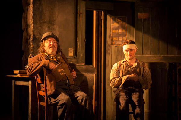 Pat Shortt and Daniel Radcliffe in Martin McDonagh’s “The Cripple of Inishmaan.” | JOHAN PERSSON 