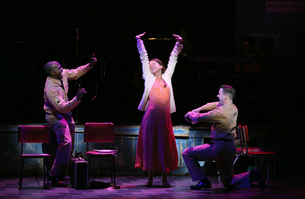 Joshua Henry, Sutton Foster, and Colin Donnell in Jeanine Tesori and Brian Crawley’s “Violet.” | JOAN MARCUS 