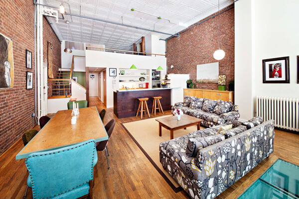 The interior of a duplex co-op at 74 Reade Street. | URBAN COMPASS