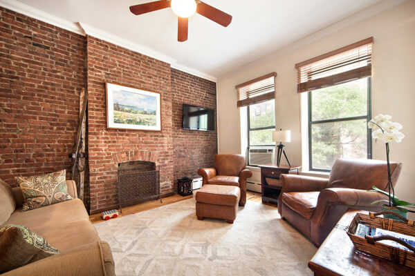 A two-bedroom, pre-war co-op on sale through Halstead Realty at 204 West 78th Street. | HALSTEAD REALTY 