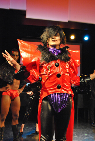 Cast members from Erik Ransom’s “Coming: A Rock Musical of Biblical Proportions,” directed by Rachel Klein. | ANDREW COWLES