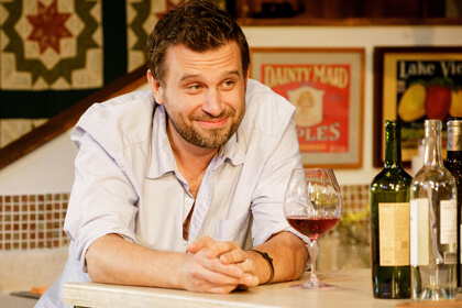 Brian Avers’ turn as the bad boy with a good heart but no soul is the best of “Poor Behavior.” | JAMES LEYNSE