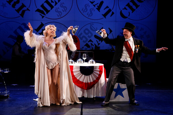 Alli Mauzey and Kevin Pairseau in Arnold Weinstein, John Wulp, and Sam Davis' "Red Eye of Love." | CAROL ROSEGG