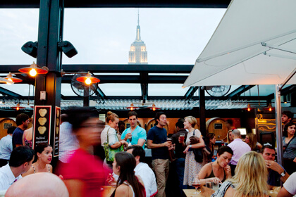 The garden feel of Birreria atop Eataly on Fifth Avenue at East 23rd Street. | MARLEY WHITE