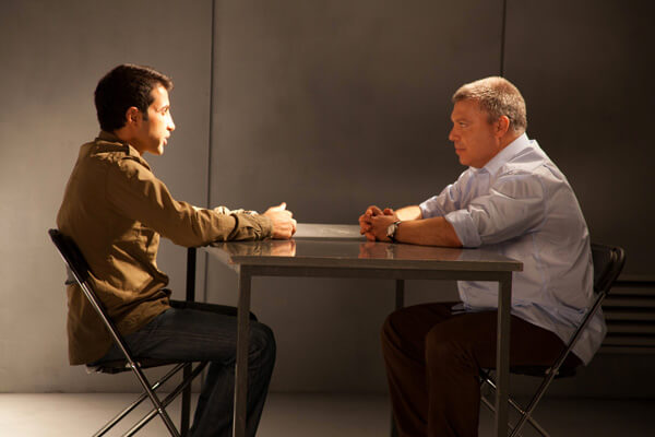 Mosab Hassan Yousef and Gonen Ben Yitzhak in Nadav Schirman’s “The Green Prince.” | MUSIC BOX FILMS