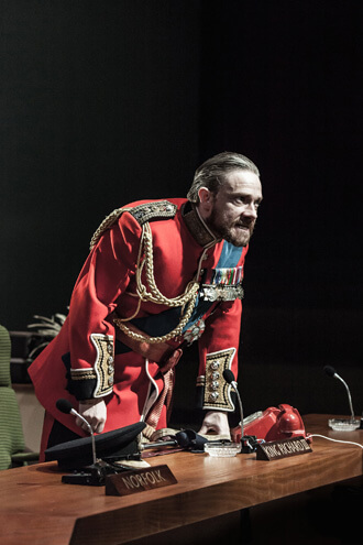 Martin Freeman as Richard III. | MARC BRENNER
