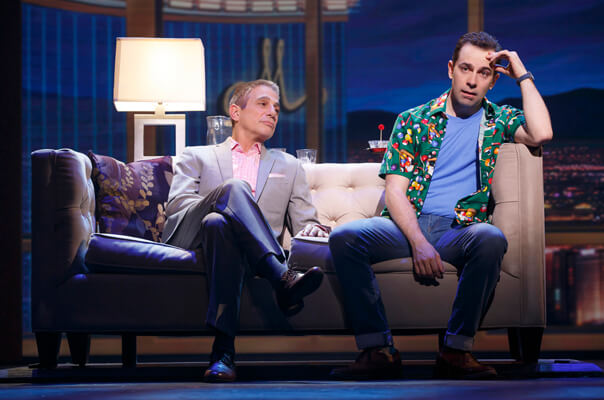 Tony Danza and Rob McClure in “Honeymoon in Vegas,” at the Nederlander Theatre. | JOAN MARCUS 