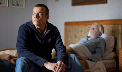 Jeroen Willems and Henri Garcin in Nanouk Leopold’s “It’s All So Quiet.” | BIG WORLD PICTURES 