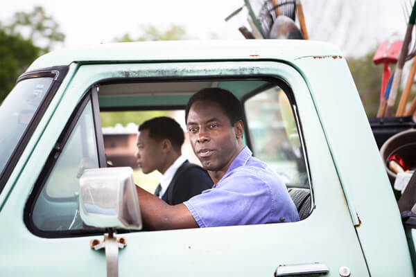 Isaiah Washington (r.) and Julian Walker as father and son in director Patrik-Ian Polk “Blackbird.” | RLJ ENTERTAINMENT/ URBAN MOVIE CHANNEL 